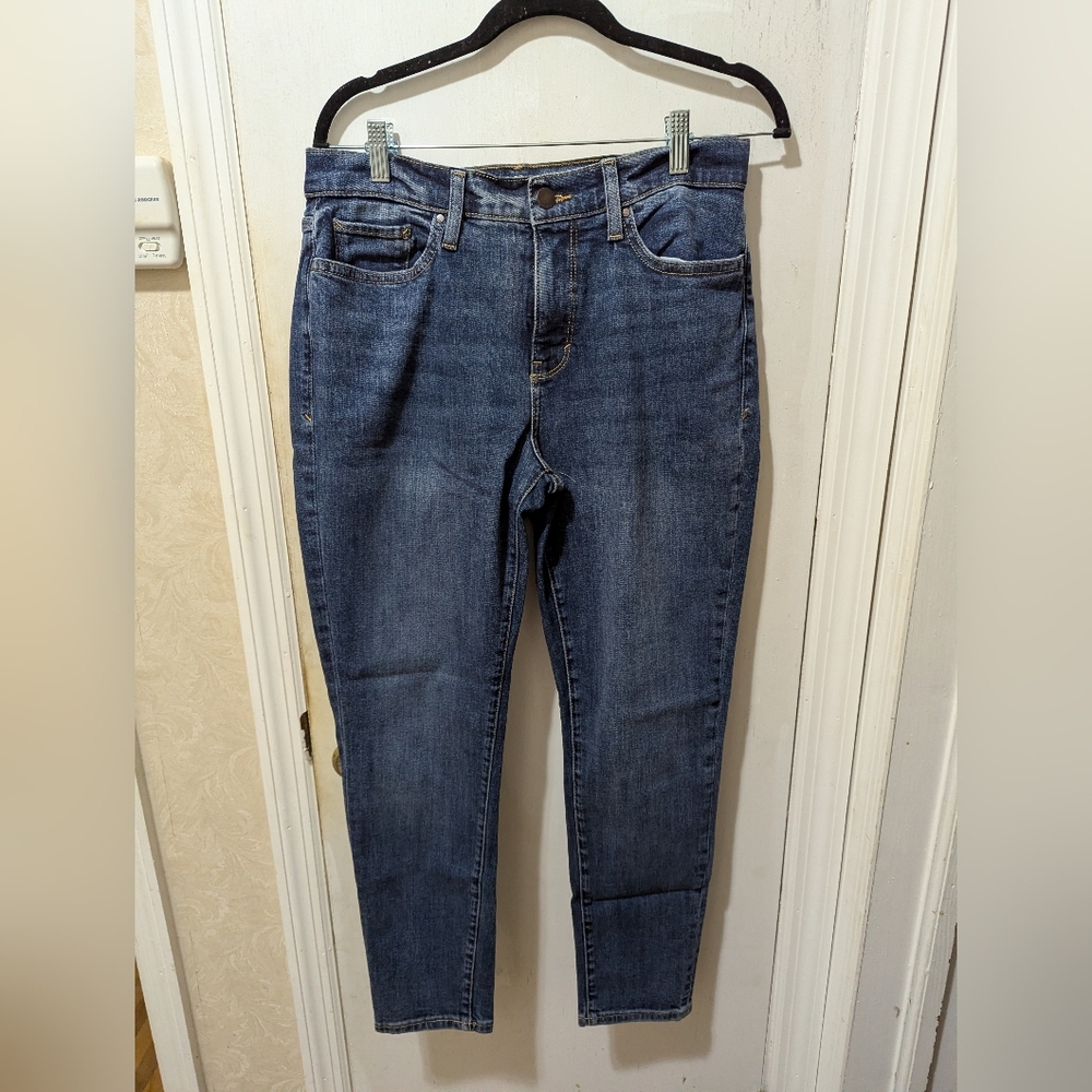 A.N.A. Size 10 High Rise Skinny Ankle Blue Jeans